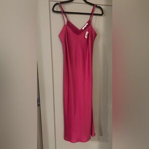 Loft magenta slip dress size NWT size 6